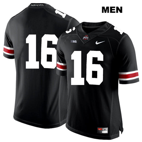 Ohio State Buckeyes Men's Cameron Brown #16 White Number Black Authentic Nike No Name College NCAA Stitched Football Jersey MM19E33YZ